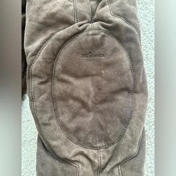 Kiton Napoli brown suede pelle leather puffer coat size 50 - Picture 9 of 10